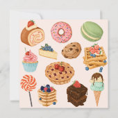 Süße Leckereien Save the Date (Rückseite)