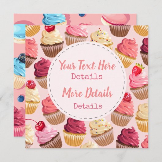 Süße Leckereien Save the Date (Vorne/Hinten)