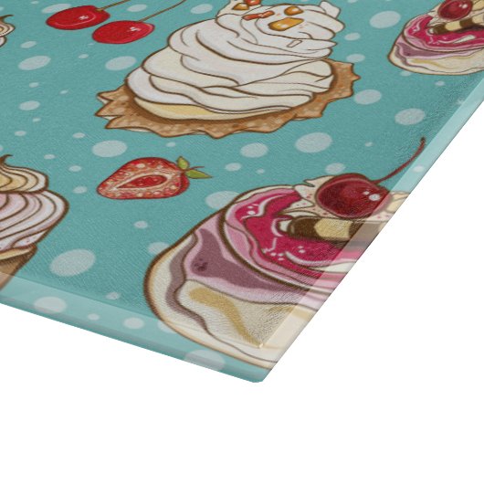 Süße Leckereien Schneidebrett (Ecke)