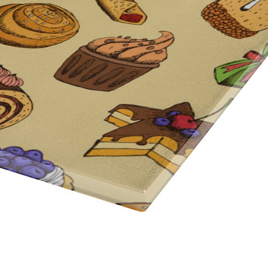 Süße Leckereien Schneidebrett (Ecke)