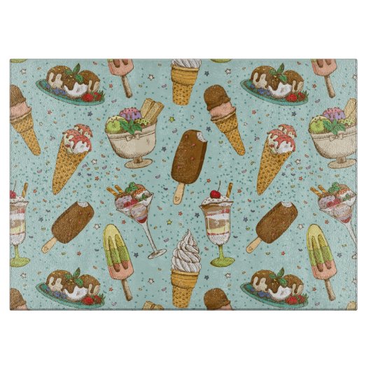 Süße Leckereien Schneidebrett (Vorderseite)