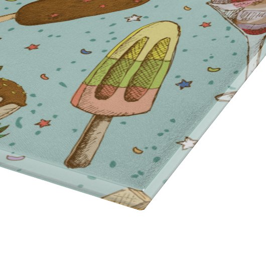 Süße Leckereien Schneidebrett (Ecke)