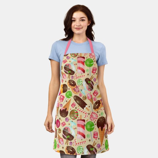 Süße Leckereien Schürze (Getragen)
