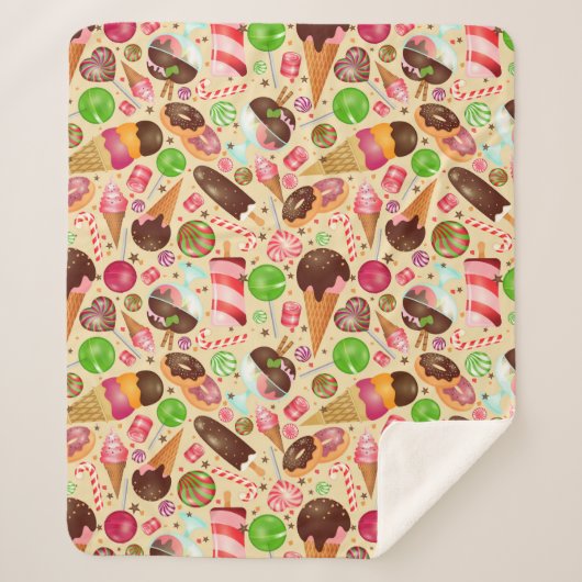 Süße Leckereien Sherpadecke (Vorderseite)