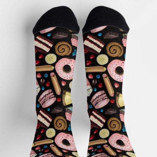 Süße Leckereien Socken (Oben)