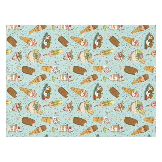 Süße Leckereien Tischdecke (Vorderseite (Horizontal))