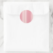 Süße leere Roségold-Initialen mit eigenem Text Runder Aufkleber (Tasche)