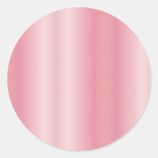 Süße leere Roségold-Initialen mit eigenem Text Runder Aufkleber (Vorderseite)