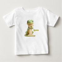 Süße Leguan-Buchstabe I Kinder T-Shirt | Tieralpha