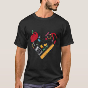Süße Lehre Liebe Und Inspirierende Lehrer Herzform T-Shirt