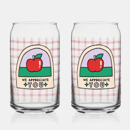 Süße Lehrer Apfeltasse Dosenglas