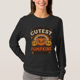 Süße Lehrer-Kürbis-Herbst-Klassenzimmer-Vektor-Des T-Shirt