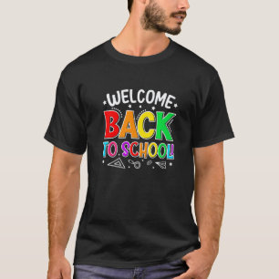 Süße Lehrer Schüler Kleidung Willkommen Zurück Zur T-Shirt