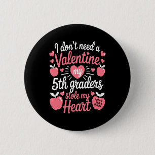 Süße Lehrer Valentinstag Button