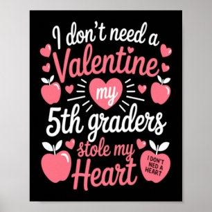 Süße Lehrer Valentinstag Poster