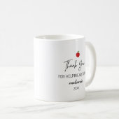 Süße Lehrerin Dankeschön Geschenk individuell Kaffeetasse (VorderseiteRechts)