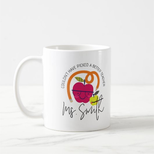 Süße Lehrerin Dankeschön Geschenk individuell Kaffeetasse (Links)