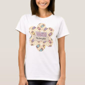 Süße Lehrerin Schule Bleistift Muster  T-Shirt (Vorderseite)