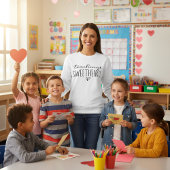 Süße Lehrerpärchen Valentinstag Cozy Lehrer Sweatshirt