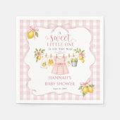 Süße Lemon Baby Shower Serviette (Vorderseite)