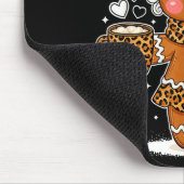 Süße Leopard Lebkuchen Mädchen Kokette Schleife Fe Mousepad (Ecke)