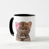 Süße Leopard-Tasse Tasse (Vorderseite Links)
