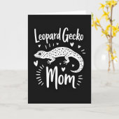 Süße Leopardgecko-Mama-Karte Karte (Gelbe Blume)
