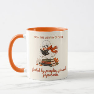 Süße Leseghost-Tasse mit individuellem Zweiton-Hal Tasse
