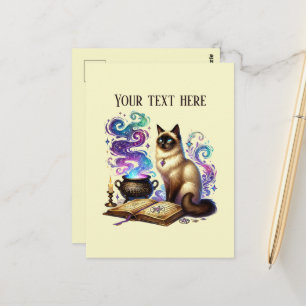Süße lesende Katzenliebhaber Postkarte