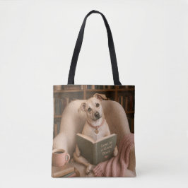 Süße Lesewasserfarben-Bibliotheksillustration mit  Tasche