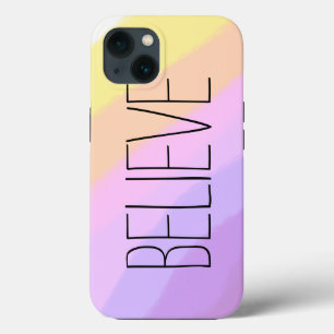 süße leuchtende Neon-Pinselstriche in Einhornfarbe iPhone 13 Hülle