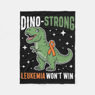 Süße Leukämie Dino Starker T-Rex Kinder Dinosaurie Fleecedecke