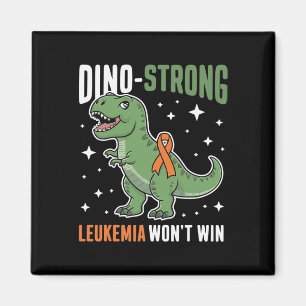 Süße Leukämie Dino Starker T-Rex Kinder Dinosaurie Magnet