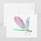 Süße Libelle Postkarte (Vorne/Hinten)