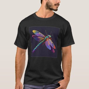 Süße Libellen-Illustration Ästhetische Bunte Frau T-Shirt