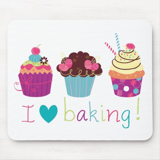 Süße Liebe-backendes kleine Kuchen mousemat der Mousepad (Vorne)
