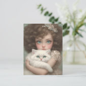 Süße Liebe, Cat Lover Postkarte (Stehend Vorderseite)