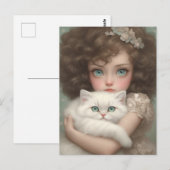 Süße Liebe, Cat Lover Postkarte (Vorne/Hinten)