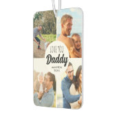 Süße Liebe, Daddy, individuelle Fotocollage Autolufterfrischer (Links)