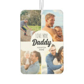 Süße Liebe, Daddy, individuelle Fotocollage Autolufterfrischer (Rückseite)