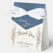 Süße Liebe Danke- Blau Geschenkschachtel (Vorderseite)