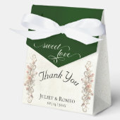 Süße Liebe Danke - Smaragd Geschenkschachtel (Vorderseite)