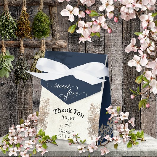 Süße Liebe - Dunkelblau Geschenkschachtel