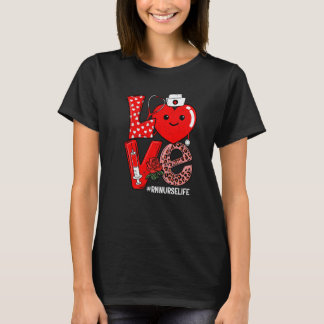 Süße Liebe Herz Stethoskop RN Krankenpfleger Leben T-Shirt