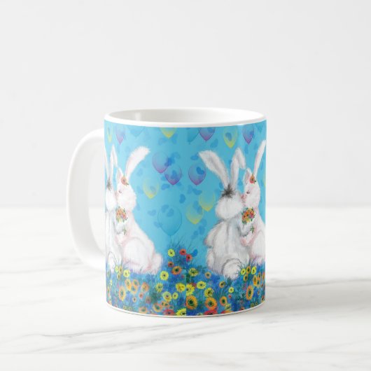 Süße Liebe - Kiss - Hug - Kaffeetasse (Vorderseite Links)