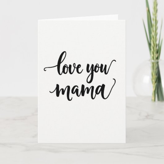 Süße Liebe Mama Karte (Vorderseite)