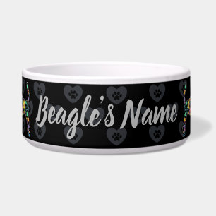 Süße Liebe Mein Beagle Blumendesign Napf