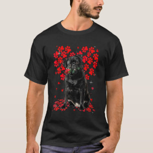Süße Liebe Mops Hund Valentinstag Haustier Hunde L T-Shirt