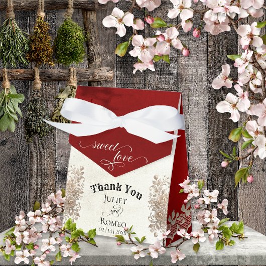 Süße Liebe - Rot Geschenkschachtel