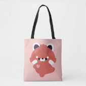 Süße Liebe Roter Panda Tasche (Vorderseite)